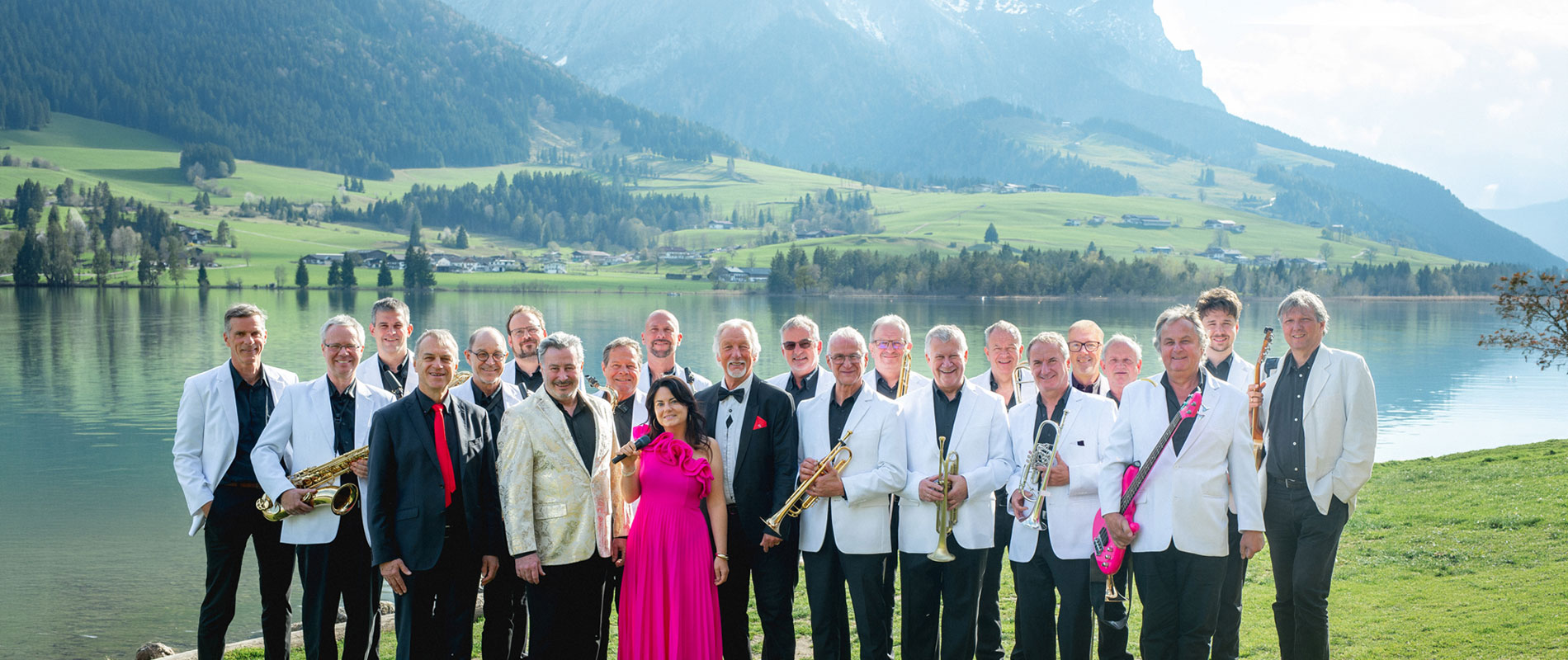BigBand Innsbruck Gruppenfoto am Walchsee