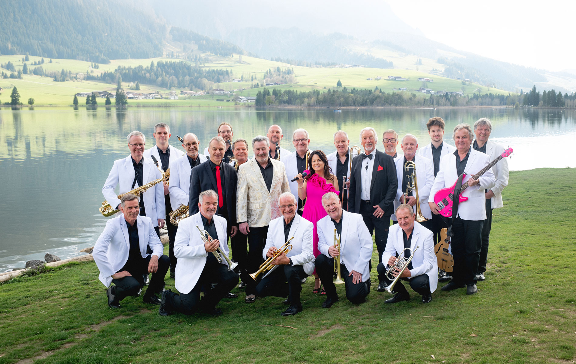 BigBand Innsbruck Gruppenfoto am Walchsee